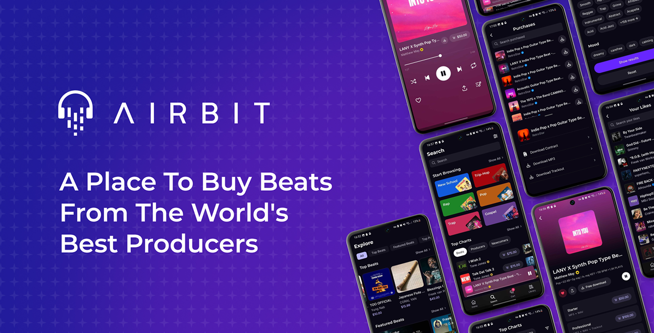 Digital UI UX Product designer Airbit Mobile App